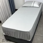 ملحفه نیم ست یک نفره رنگ طوسی (ملحفه کش دار+ 1 روبالشتی) - تصویر 6