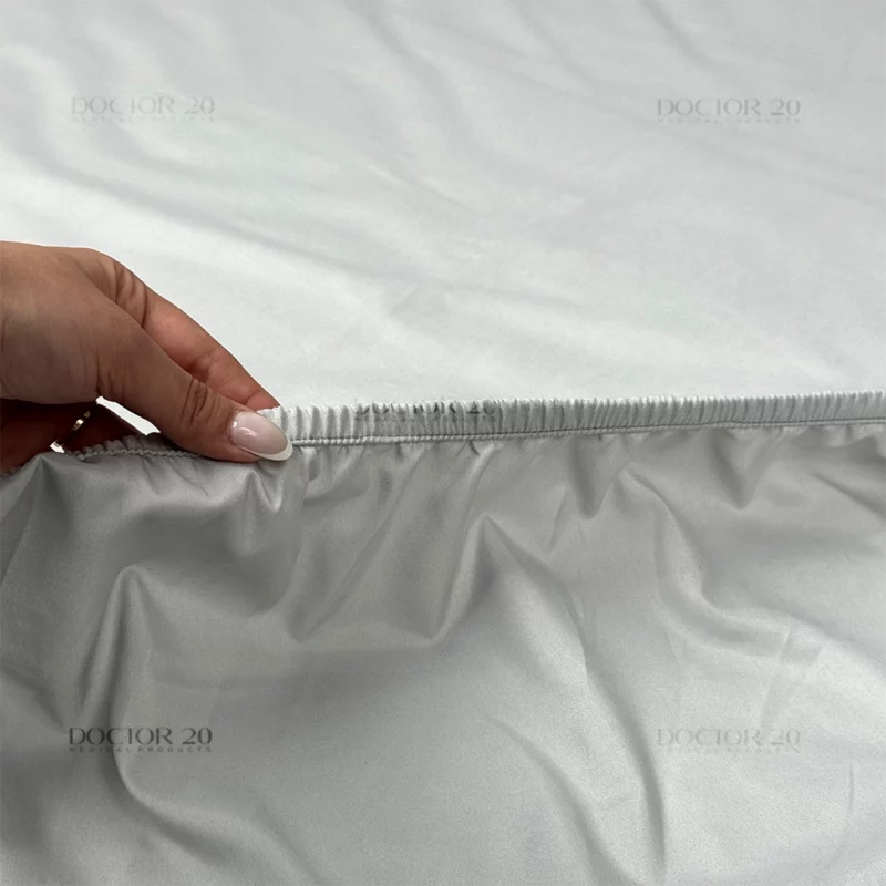 ملحفه نیم ست دونفره رنگ طوسی (ملحفه کش دار+ 2 روبالشتی) - تصویر 6