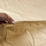 ملحفه نیم ست یک نفره رنگ خردلی (ملحفه کش دار+ 1 روبالشتی) - تصویر 3