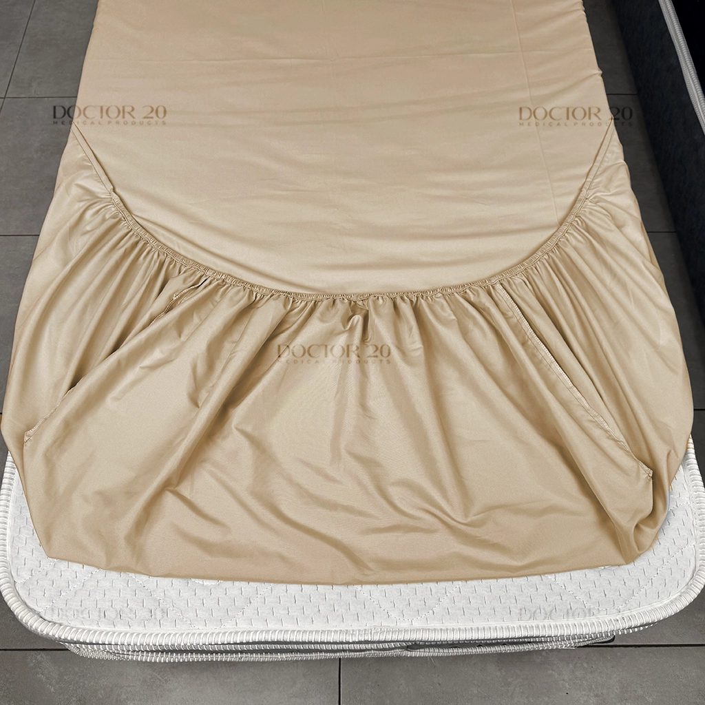 ملحه نیم ست خردلی ملحفه نیم ست یک نفره رنگ خردلی (ملحفه کش دار+ 1 روبالشتی) - تصویر 2