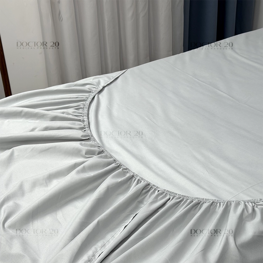 ملحه نیم ست طوسی ملحفه نیم ست یک نفره رنگ طوسی (ملحفه کش دار+ 1 روبالشتی) - تصویر 3